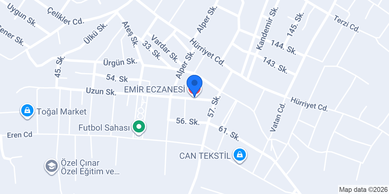 EMİR ECZANESİ konumu