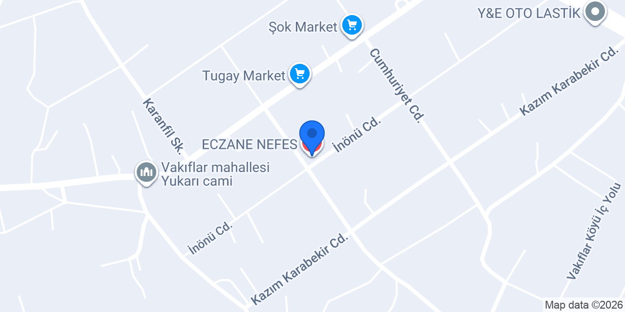 ECZANE NEFES konumu