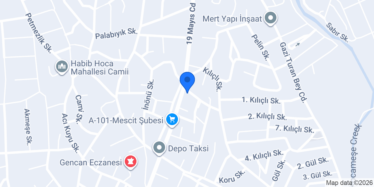 Mescit Taksi konumu