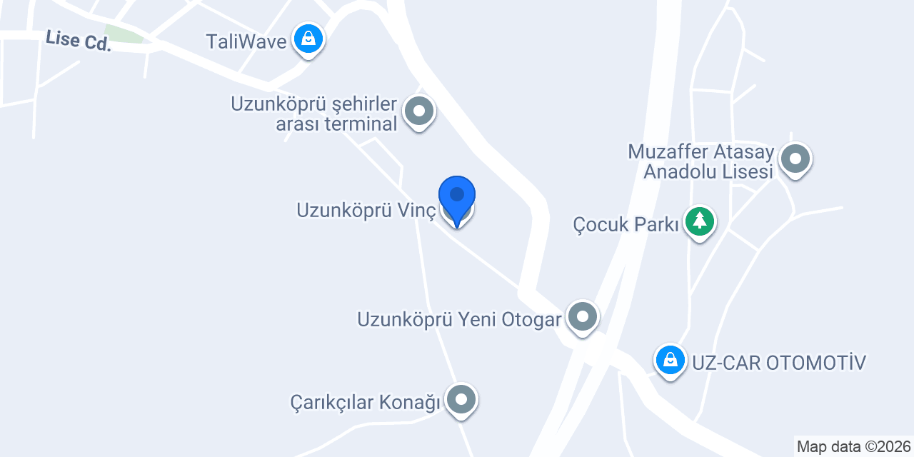 Uzunköprü Vinç konumu