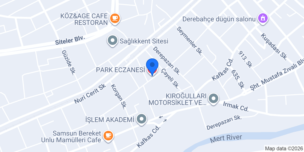 PARK ECZANESİ konumu