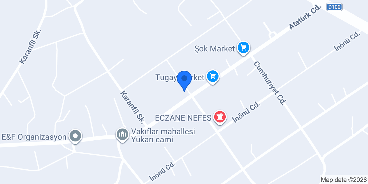 VAKIFLAR ECZANESİ konumu