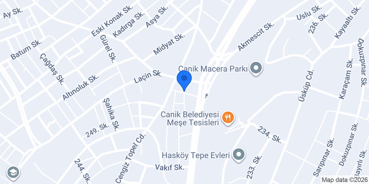 Atakum Araç Kiralama konumu