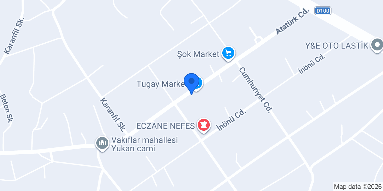 Oses Çiğ Köfte konumu