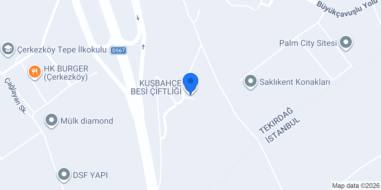 KUŞBAHÇE BESİ ÇİFTLİĞİ konumu