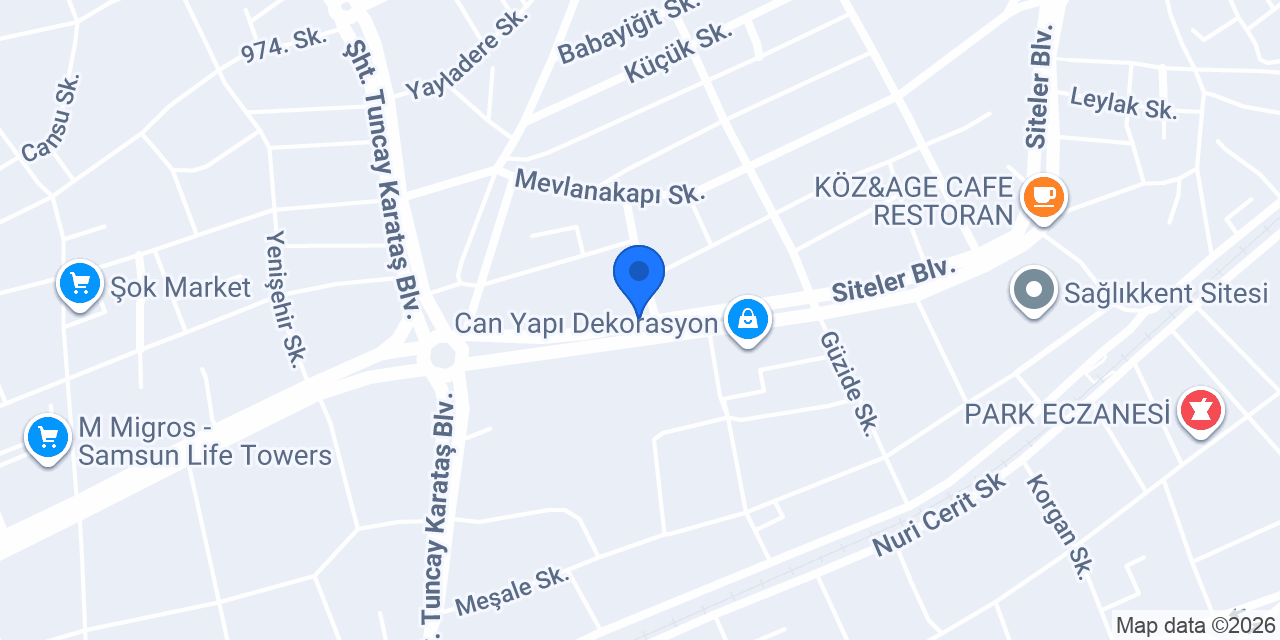 SAMSUN ÇAĞTAŞ YAPI MALZEMELERİ konumu