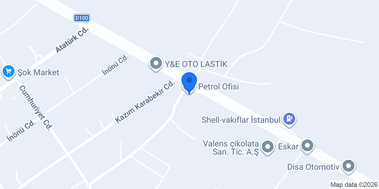 Petrol Ofisi konumu