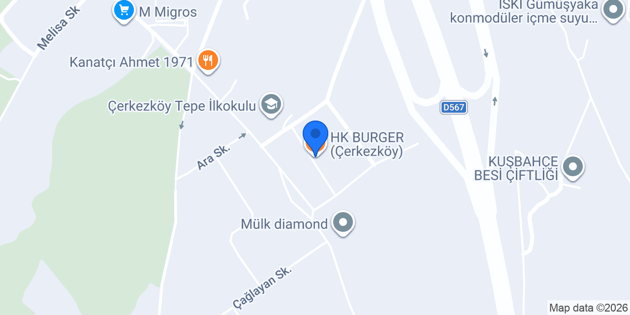 HK BURGER konumu