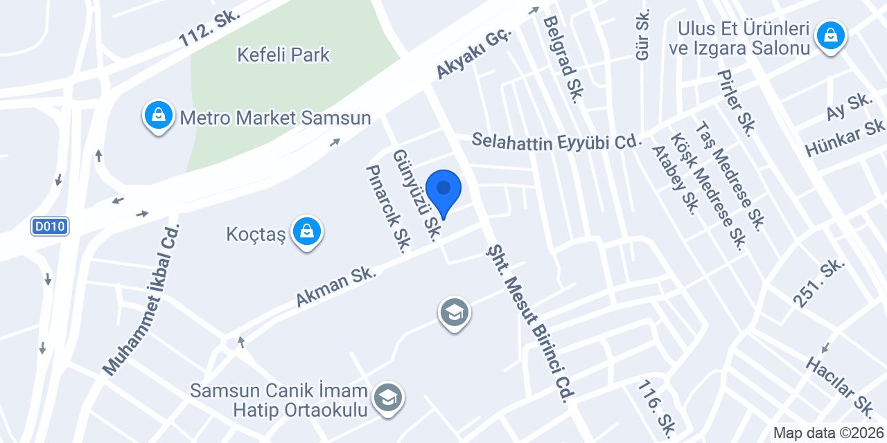 Malkoçoğlu Eczanesi konumu