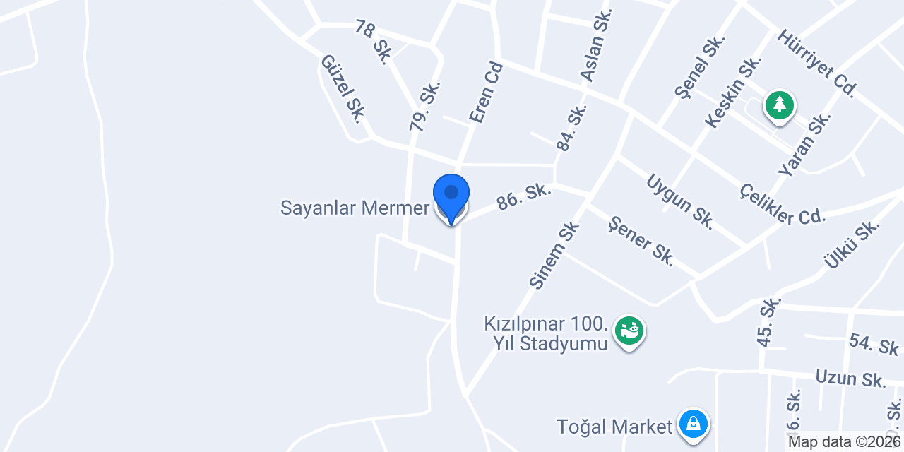 Sayanlar Mermer konumu