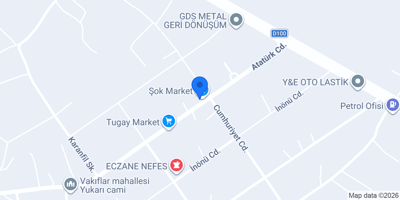 Çınar Tekstil konumu