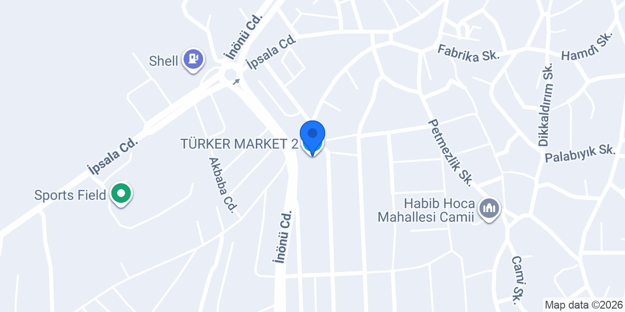TÜRKER MARKET 2 konumu