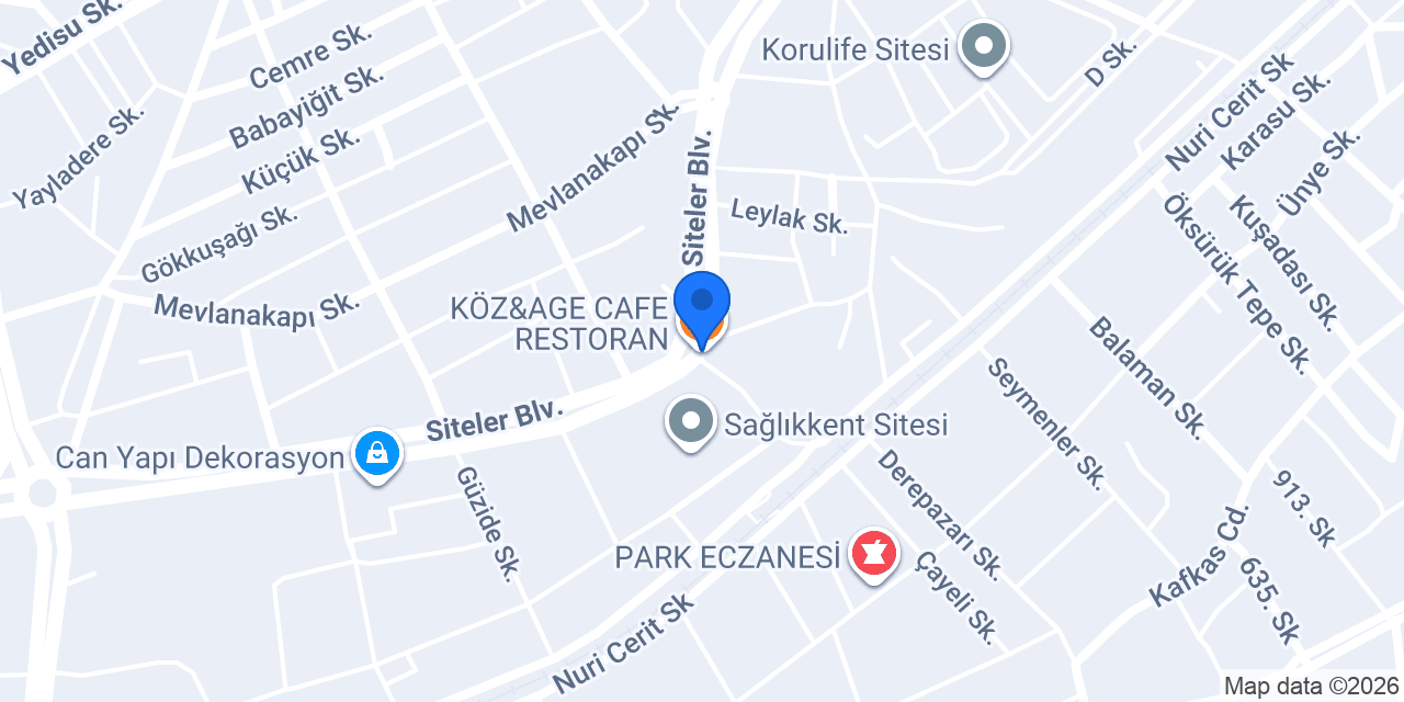 KÖZ&AGE CAFE RESTORAN konumu