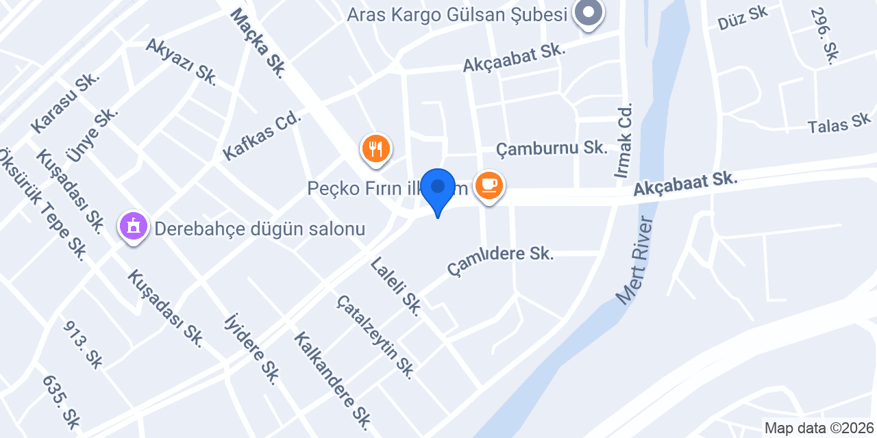 Crakers Pizza Derebahçe konumu