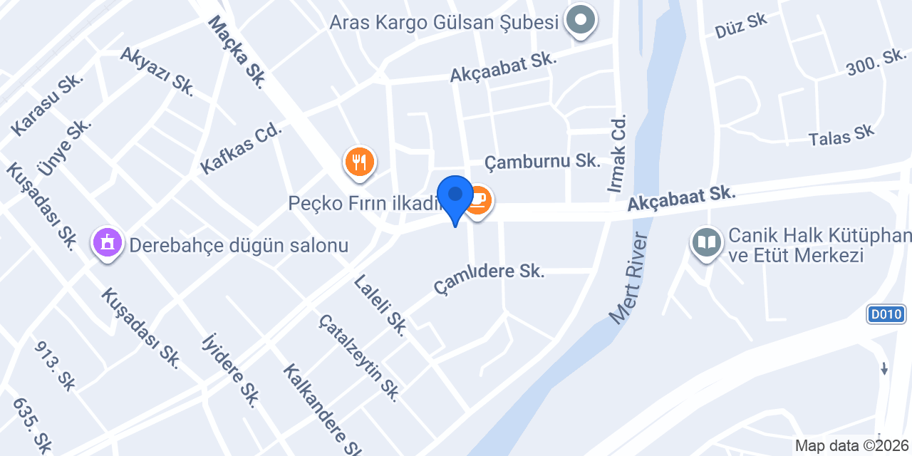 SERDAR OPTİK SAMSUN konumu