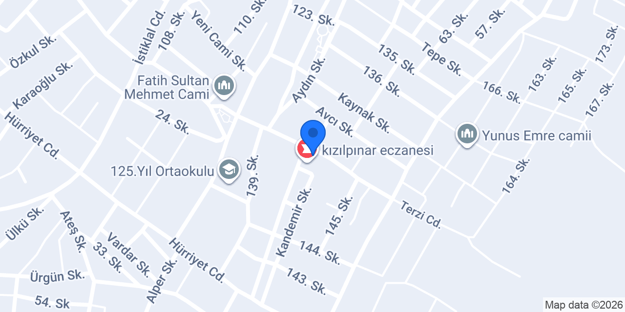 Eczane HASEKİ konumu
