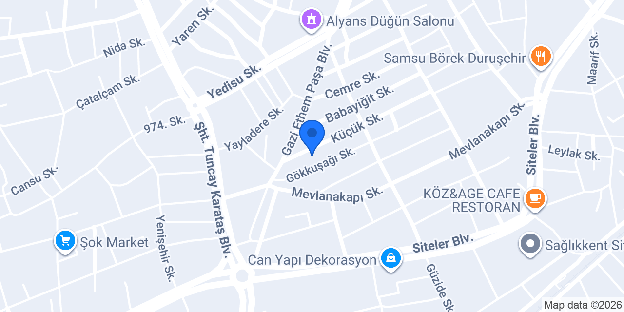 Samsun Boyacı Zafer Usta konumu