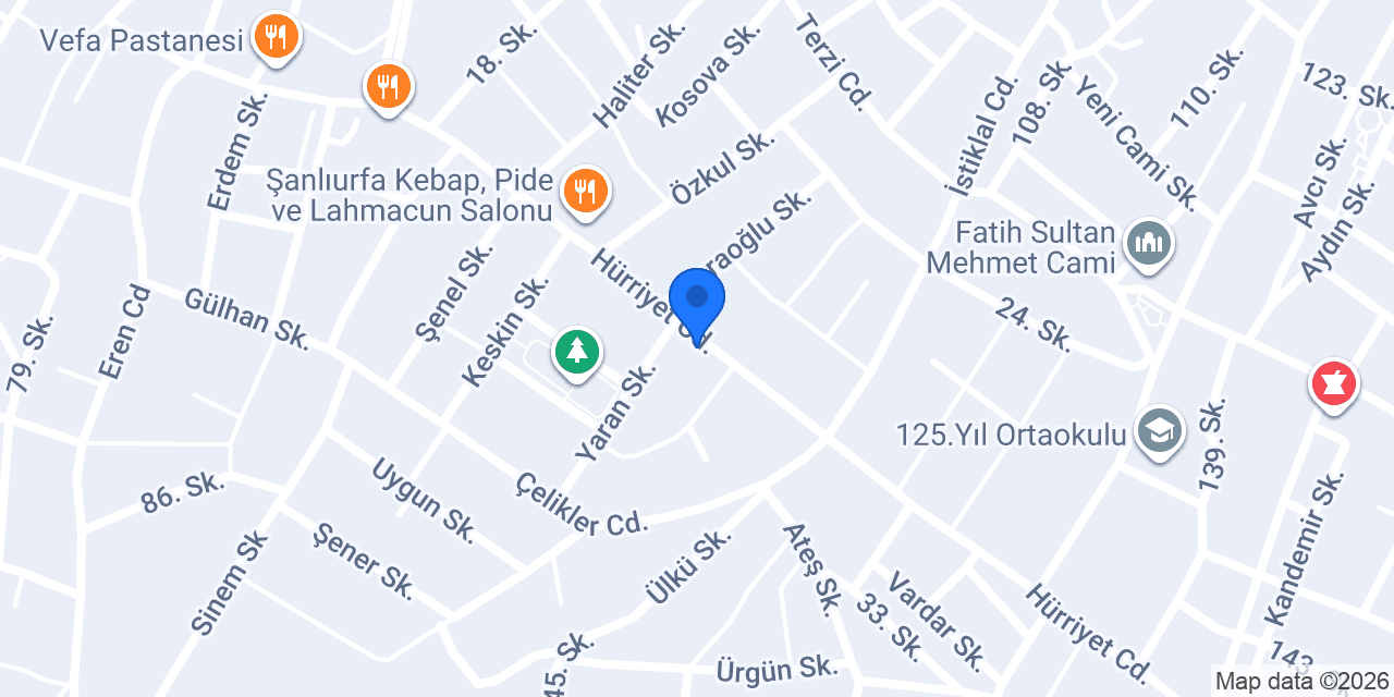 Kızılpınar Elektrik konumu