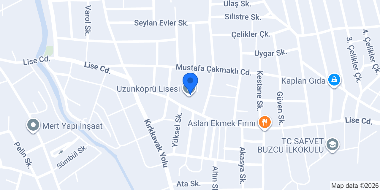Uzunköprü Lisesi konumu
