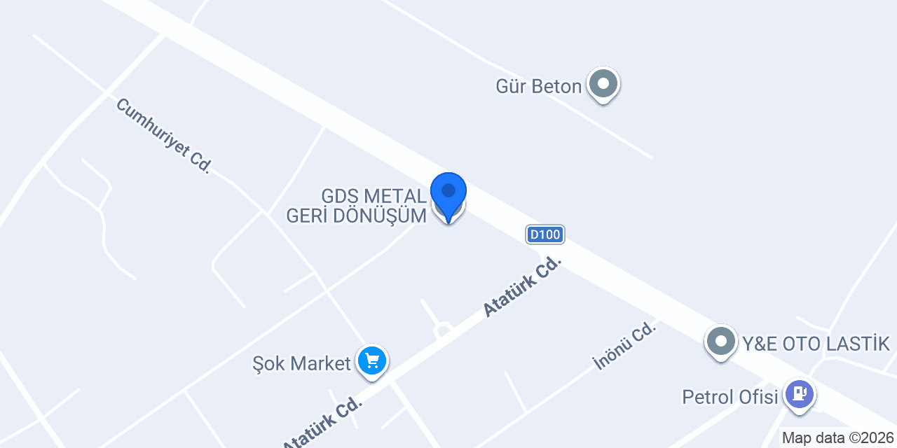 GDS METAL GERİ DÖNÜŞÜM konumu