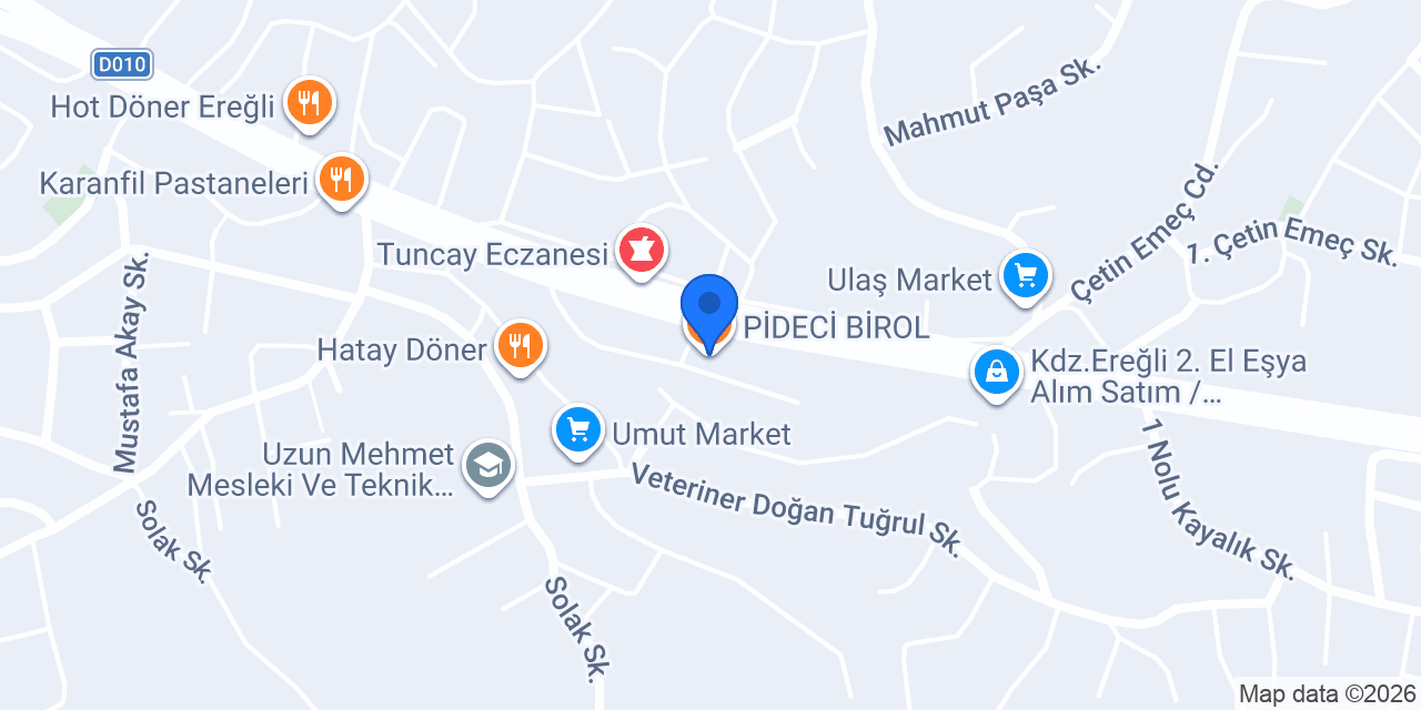 PİDECİ BİROL konumu