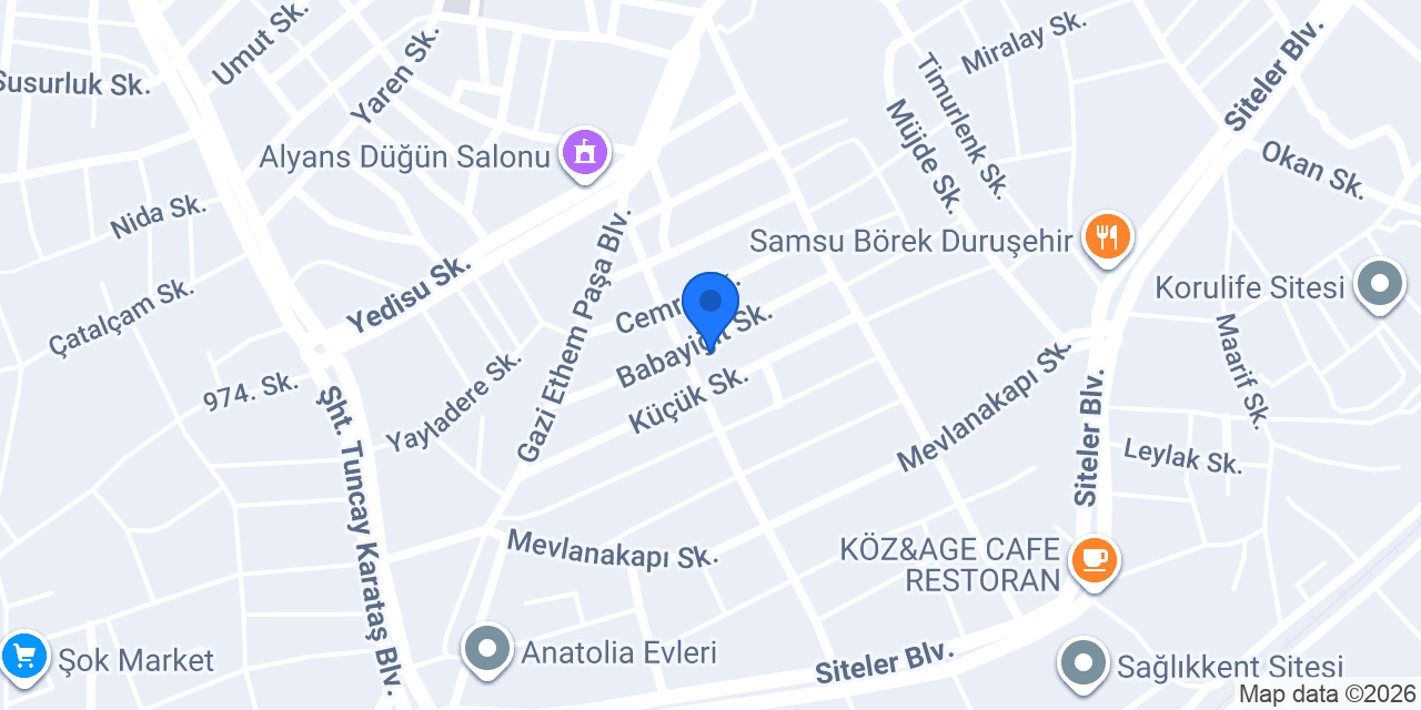 Nar Şarküteri konumu