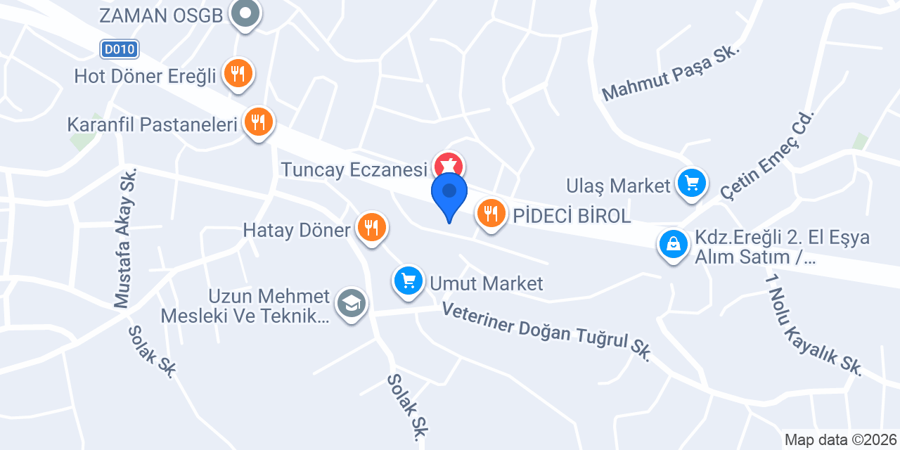 Öznur Yapı konumu