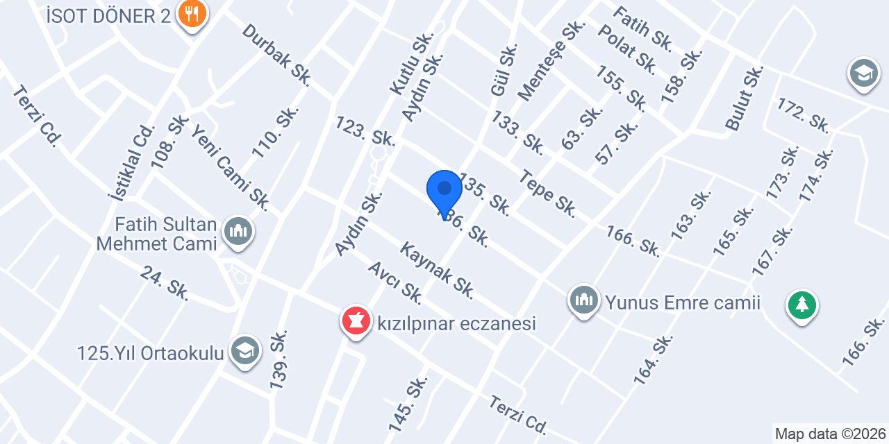 Mavi baskı (Emprime) konumu