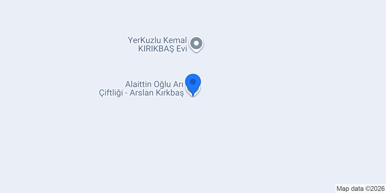Alaittin Oğlu Arı Çiftliği - Arslan Kırkbaş konumu