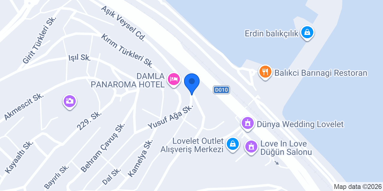 Öznur Optik konumu