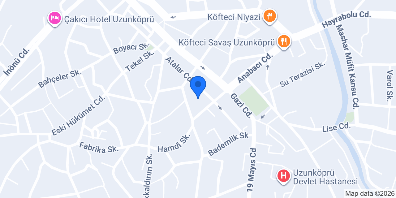 Uzunköprü Köfteci Hakan konumu