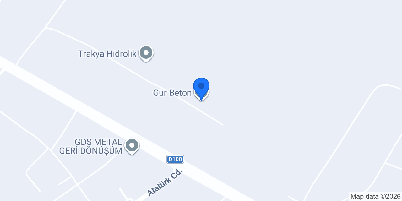 Gür Beton konumu
