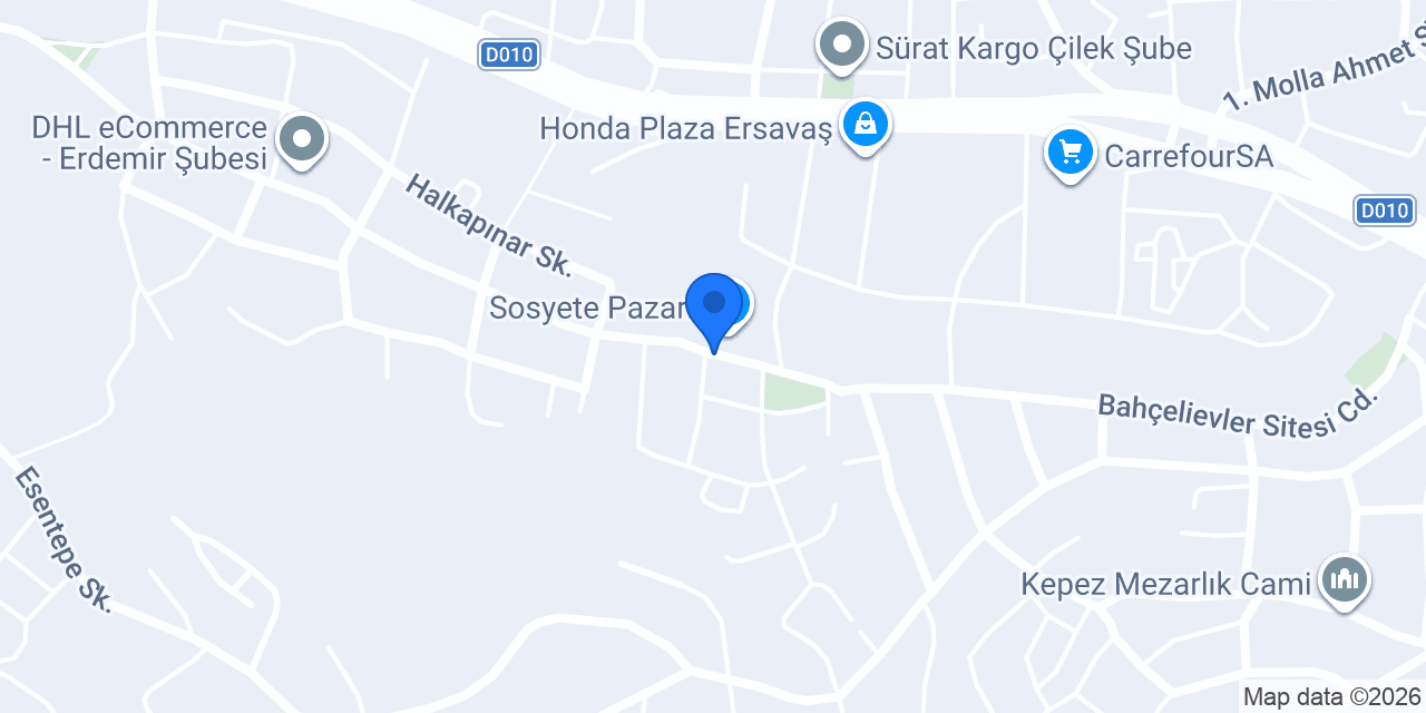 Mama Gıda ve Unlu Mamüller konumu