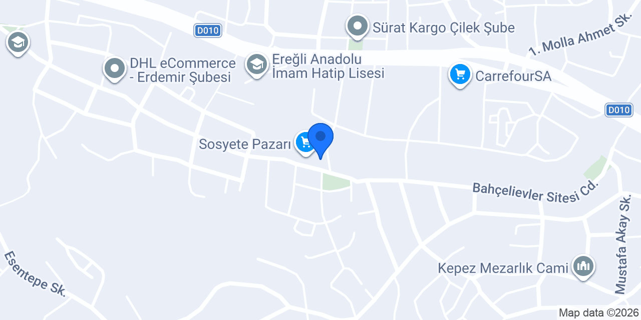 KARDEŞLER YAPI DEKORASYON konumu