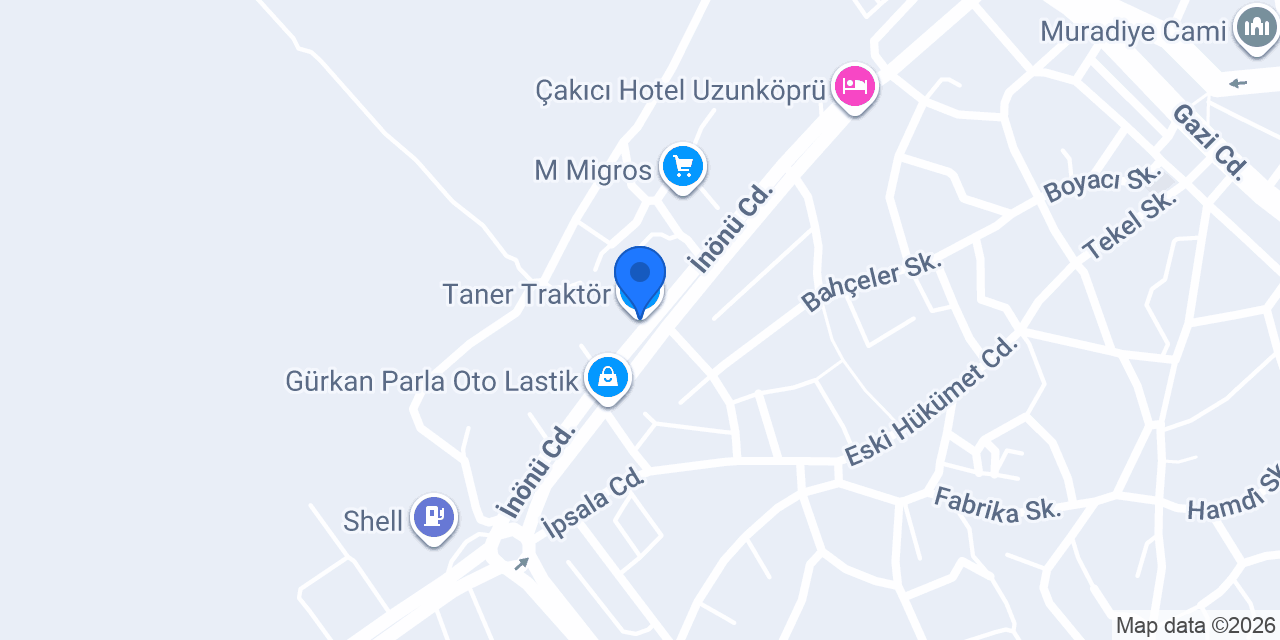 Taner Traktör konumu