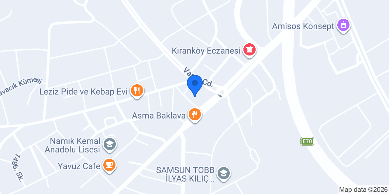 Samsun çiftlik tereyağ konumu