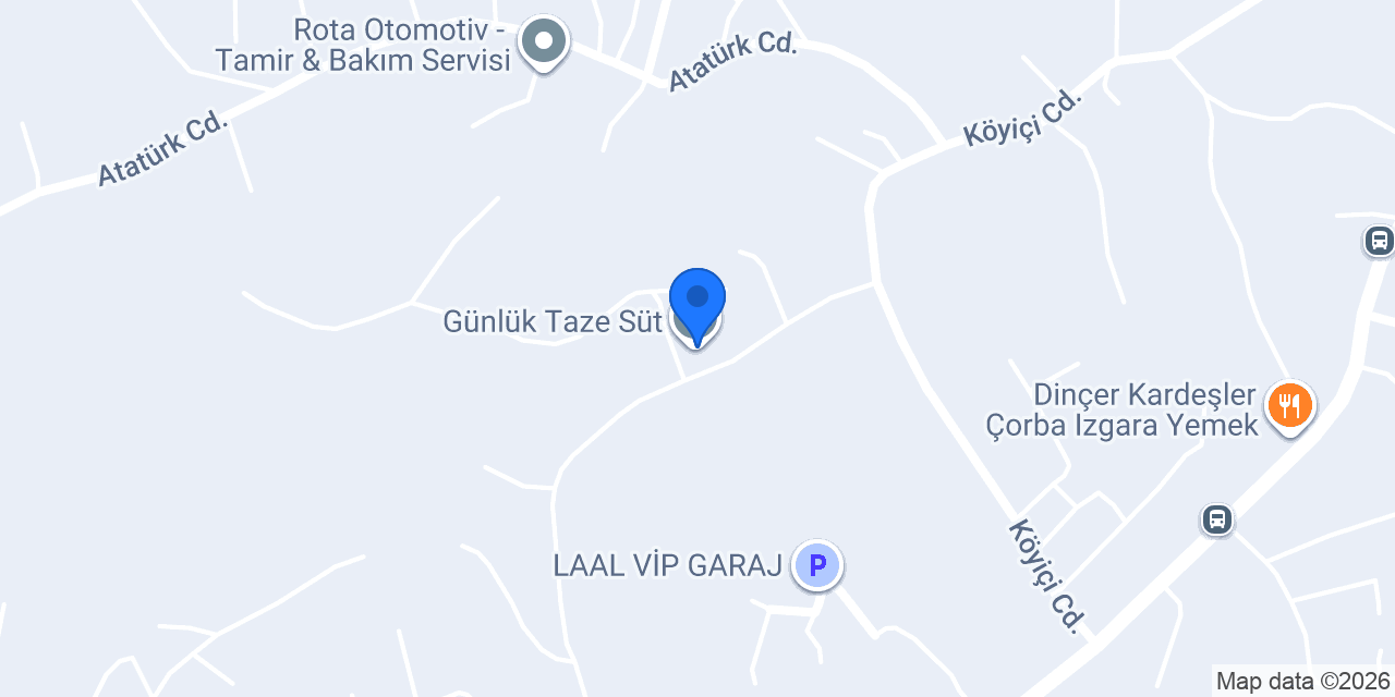 Günlük Taze Süt konumu