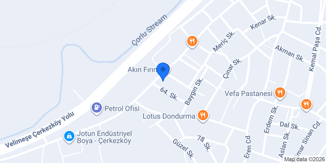 Çerkezköy Cam Balkon Lider Cam Balkon konumu