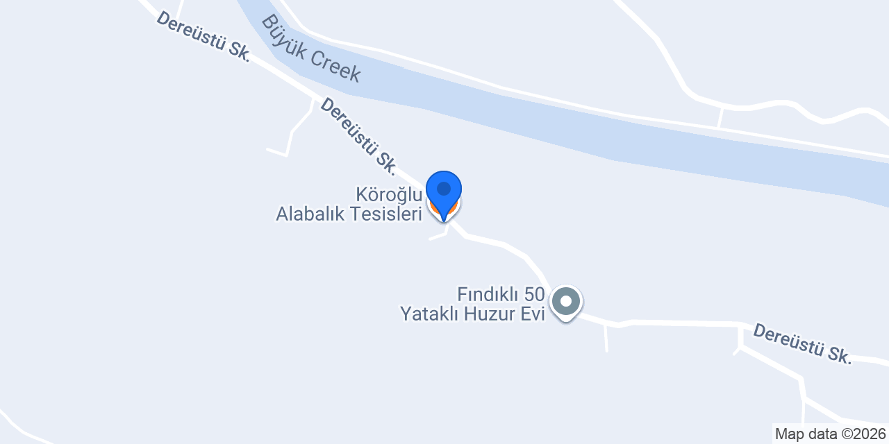 Köroğlu Alabalık Tesisleri konumu