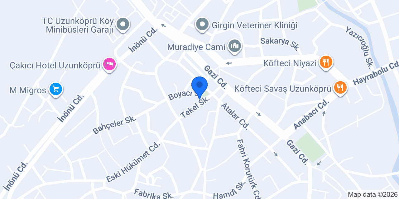 Uzunköprü Belediyesi Kent Müzesi konumu