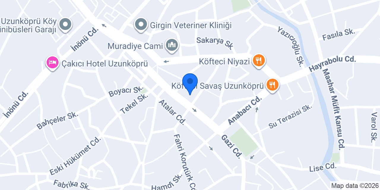 Çakır Çiçekçilik konumu