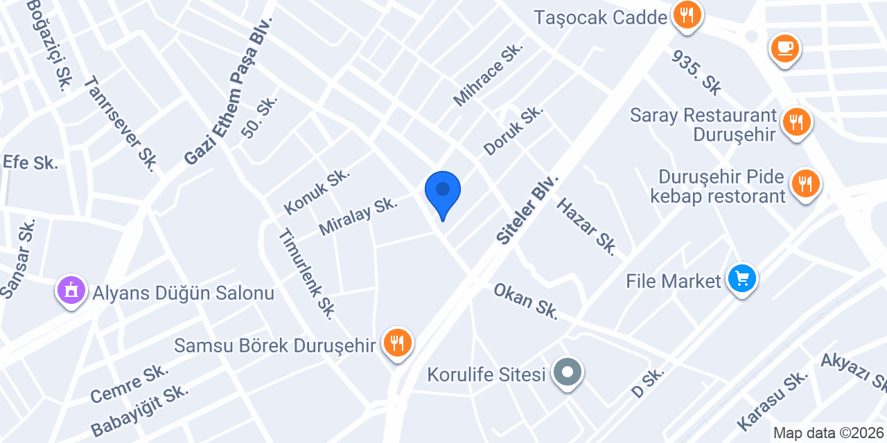 KILIÇLAR MOBİLYA konumu