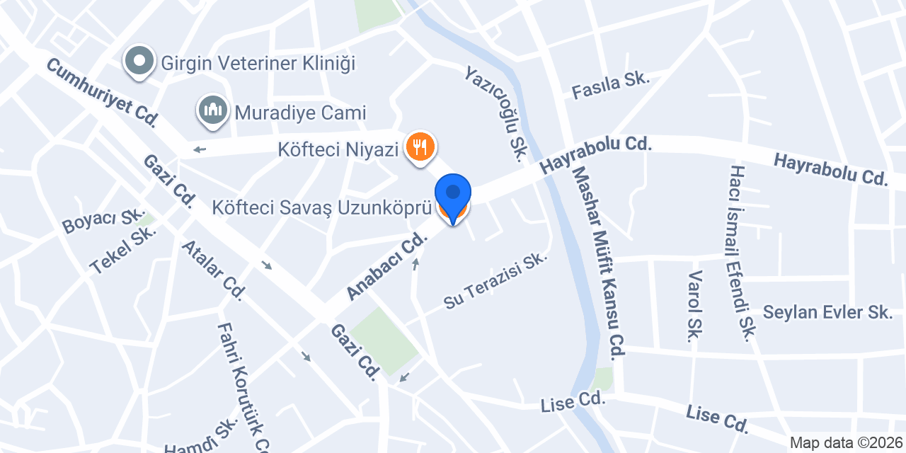 Köfteci Savaş Uzunköprü konumu