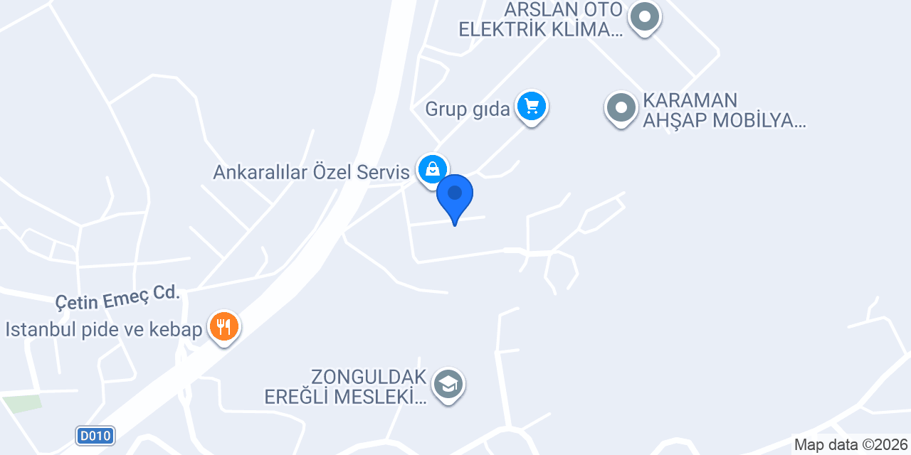 DAVUTOĞLU MOBİLYA DEKORASYON konumu