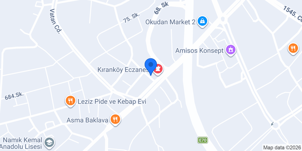 Altınay eczanesi konumu