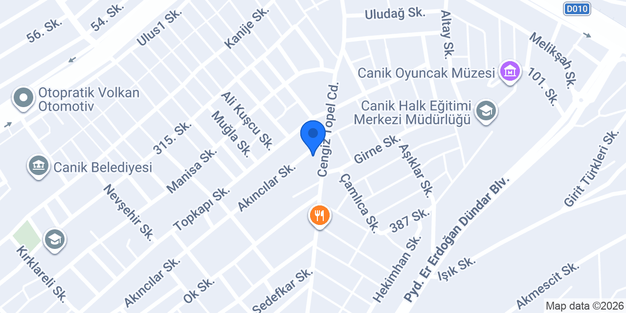 Canik Bilişim konumu
