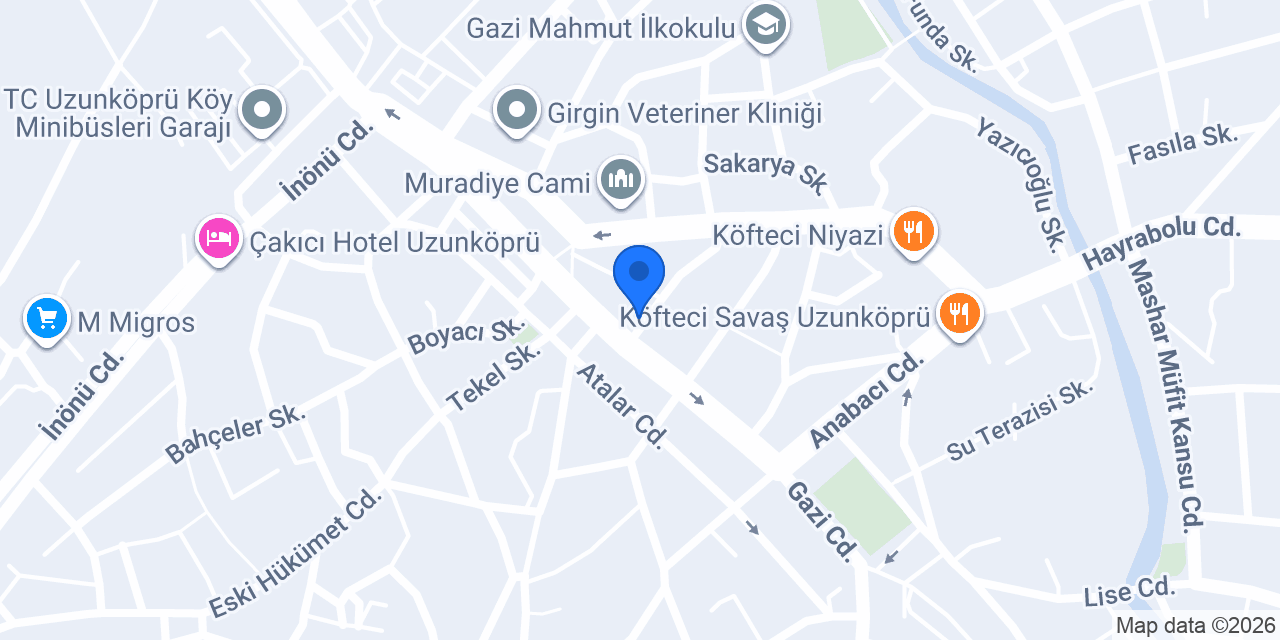 Köfteci Sebo konumu