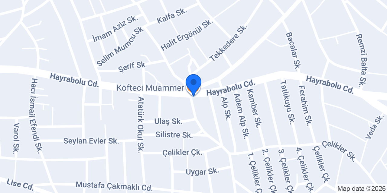 Köfteci Muammer konumu