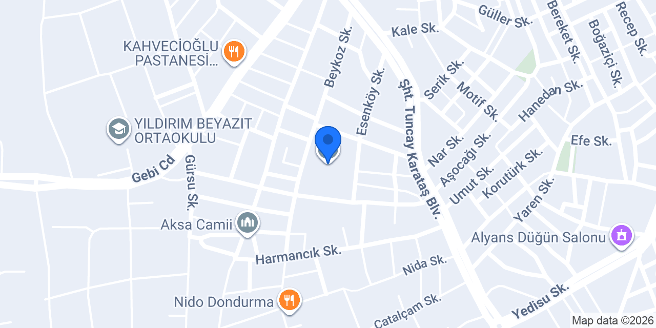 Kışla - Yaşardoğu İlkokulu konumu
