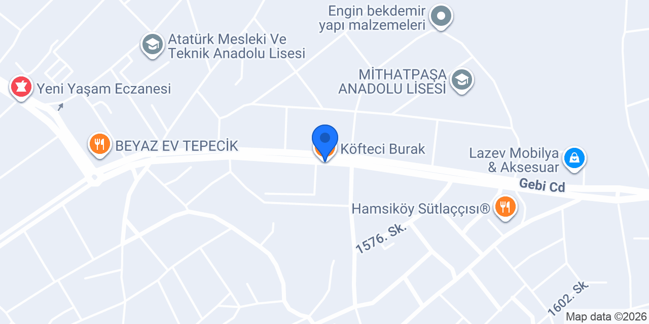 Köfteci Burak konumu